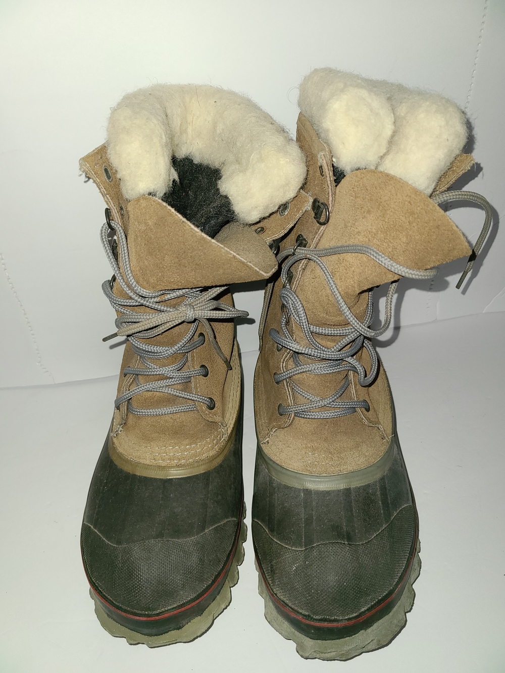 LaCrosse IcemanTan and Black Insulated Winter Duck Boots Mens Size 6